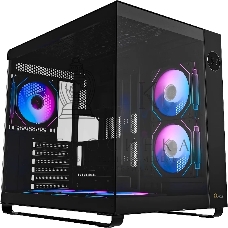 Компьютерный корпус Ocypus Iota C70 BK ARGB ATX/win/black/6 ARGB fans/no PSU/Tempered Glass