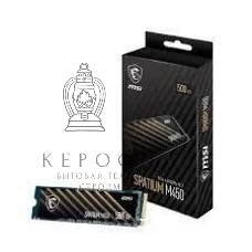 Накопитель SSD MSI SPATIUM M450, 1Tb, PCIe 4.0 x4, M.2 2280, NVMe, R/W 3400/2400