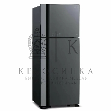 Холодильник Hitachi HRTN7489DF GGRCS серый стекло двухкамерный инвертер 345/105л морозилка сверху, No Frost