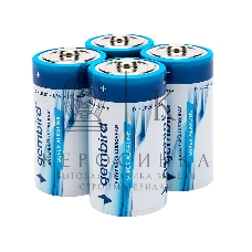 Батарейки щелочные/алкалиновые Gembird Gb-LR20-4B, тип D(LR20), 4шт, коробка