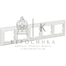 Рамка 5-местная IEK BRITE РУ-5-Бр DECOR 3D-форма белый