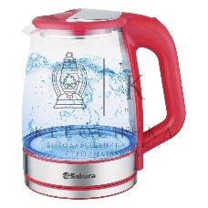 Чайник электрический Sakura SA-2722R (2.2) стекл подсв