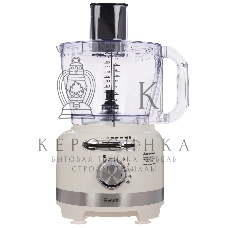 Кухонный комбайн RAGEX R108-105 бежевый 1000Вт 6 скоростей