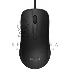 Мышь проводная Philips SPK7214 черный, 1600 dpi, USB, кнопки - 4