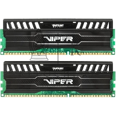 Оперативная память Patriot Viper 3, DDR3, 8GB (2x4 GB), 1600 MHz, CL9, DIMM, радиатор, черный