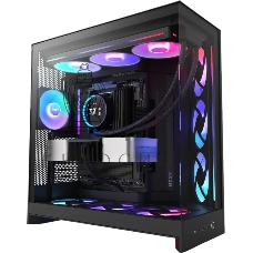 Компьютерный корпус без блока питания Case NZXT H9 Flow RGb+ (2025), Midi-Tower, TG, 6x140мм RGb + 1x120мм RGb, 2xUSB-A 3.2 + 1xUSB-C 3.2, E-ATX, ATX, mATX, mITX черный