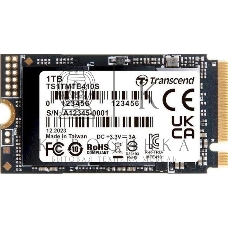 Твердотельный накопитель Transcend SSD MTE410S, 1000GB, M.2(22x42mm), NVMe, PCIe 4x4, 3D TLC, R/W 5000/3500MB/s, IOPs 570 000/700 000, TBW 600, DWPD 0.33, DRAM-less (5 лет)