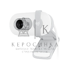 Веб-камера Logitech Brio 100 1920x1080, 30 кадр/с, USB Type-A, микрофон (шумоподавление), шторка приватности, автоосвещение, универсальное крепление белая