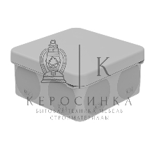 Коробка распаячная Rexant для прямого монтажа ОУ, HF, 80х80х40мм, IP67 (мембранные вводы)