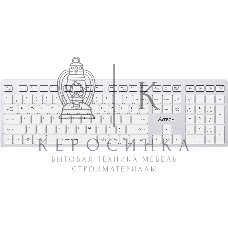 Клавиатура беспроводная A4Tech Fstyler FBX50C, USB, Bluetooth/Радиоканал, белый