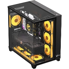 Компьютерный корпус Aerocool/Formula Crystal Z9 FLOE черный без БП ATX 2xUSB 3.0 audio bott PSU