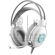 Наушники с микрофоном A4Tech Fstyler FH300U белый 2м накладные USB оголовье