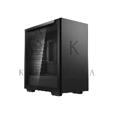 Компьютерный корпус Deepcool MACUBE 110 BK без БП, боковое окно (закаленное стекло), черный, mATX