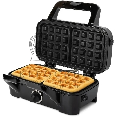 Вафельница Kitfort КТ-1674 1200Вт черный/серебристый