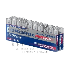 Батарейки Maunfeld PRO Long Life Alkaline ААА(LR03) MBLR03-PB20, упаковка 20 шт., 1.5 В