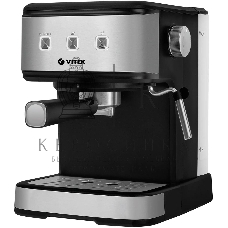 Кофеварка рожковая Vitek Midnight VT-8471 черный/серебристый 1,5 л 850Вт 15 бар