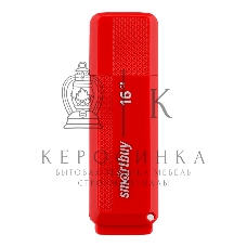 Флешка USB Smartbuy Dock Red (SB16GbDK-R), 16Gb, USB 2.0, R/W 15/5, красный