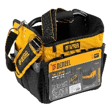 Переноска для инструмента Denzel 260х240х300 мм, 22 кармана, наплечный ремень