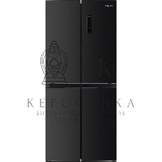 Холодильник Hotpoint HFL4 522I XBR черный трехкамерный 266/160 л морозилка снизу, No Frost, Side by Side