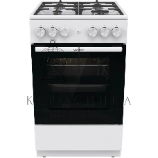 Плита газовая Gorenje GG5A11WF белый, конфорок 4 газовых, духовка 70 л, 50 см x 85 см x 59.4 см