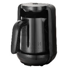 Электрическая турка BQ ET1172P черный, мощность 500 Вт, электронное управление, приготовление кофе: кофе по-турецки, используется молотый кофе, объем чаши 250 мл, индикатор включения, индикатор уровня воды, автоматическое отключение при закипании, звуково