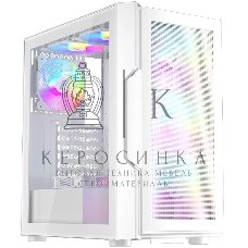 Компьютерный корпус 1STPLAYER TRILOBITE T7-P белый, ATX, 4x120мм LED fans