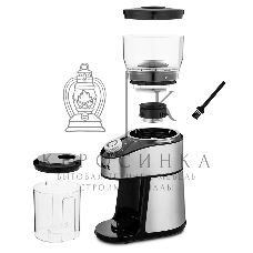 Кофемолка Kitfort KT-744 сист.помол.:жернова вместим.:160гр черный