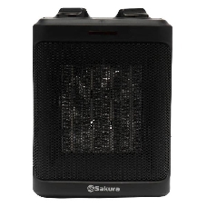 Тепловентилятор Sakura SA-0558, черный, 1500 Вт, 20 м2, термостат