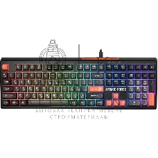 Клавиатура проводная игровая Defender Atomic Force GK-005 RU,чер/сер,108кн+FN,радуж,1.5м