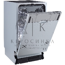 Встраиваемая посудомоечная машина Zigmund & Shtain DW 303.4, серый, 44.8 см, 10 компл., 49 дБ, класс A+++