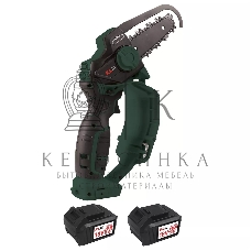 Профессиональная аккумуляторная цепная мини-пила KLPRO KLBZT18-50 (18В, Li-ion-2шт 5,0А·ч, ЗУ 4,5А, 3200 об/мин, 110мм)