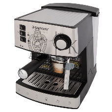 Кофеварка рожковая Endever Costa-1060 черный/стальной, исп. кофе - молотый, 1.6 л, 1000 Вт, 20 бар