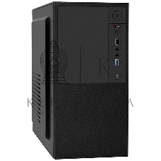 Компьютерный корпус Minitower ExeGate BAA-308UC-AA500 (mATX, БП AA500 с вент. 8см, 1хUSB/1хUSB 3.0/1хTypeC, HD Audio, черный)