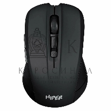 Мышь беспроводная HIPER HOMW-101-BT черный, 1600 dpi, радиоканал, USB, кнопки - 4