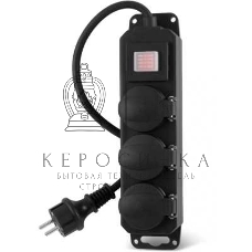 Сетевой фильтр Buro 300MDP-3-B 3 м, 3 розетки, черный, коробка