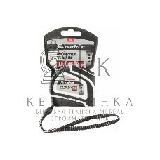Рулетка Matrix Autostop, 3 м х 16 мм двухкомпонентный корпус