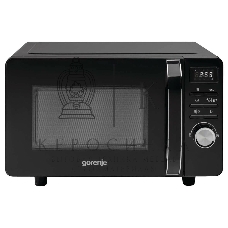 Микроволновая печь Gorenje MO20S4BC черный, 20 л, 700 Вт, переключатели - кнопки, поворотный механизм