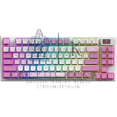 Клавиатура MSI Forge GK600 гибридная, Bluetooth, радиоканал, белый