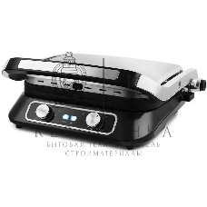 Гриль электрический KITFORT KT-1652 черный/серый, 2100 Вт