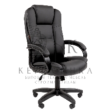 Кресло офисное Chairman 600LT чер.пласт экопремиум черный