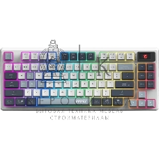 Клавиатура MSI Forge GK600 гибридная, Bluetooth, радиоканал, белый