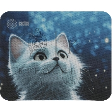 Коврик для мыши Cactus белый Cat 220x180x2мм (CS-MPC-P06XS)