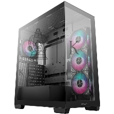 Компьютерный корпус Deepcool CG580 4F черный без БП ATX 6x120мм 3x140мм 2xUSB 3.0 audio bott PSU