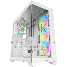 Компьютерный корпус Ocypus Gaммa C72 WH ARGB ATX/win/white/4 ARGB fans/no PSU/Tempered Glass