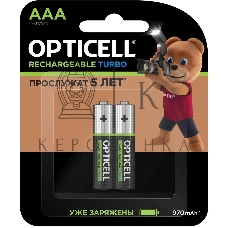 Аккумулятор Opticell Turbo 6080003 AAA NiMH 970mAh (2шт) блистер