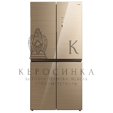 Холодильник Бирюса CD 466 GG бежевый трехкамерный 303/153 л морозилка снизу, No Frost, Side by Side