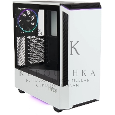 Компьютерный корпус Hiper PW81 белый без БП ATX 3x120мм 2xUSB2.0 2xUSB3.0 audio bott PSU