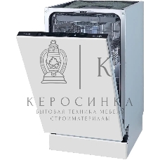 Встраиваемая посудомоечная машина Gorenje GV561D10, узкая, ширина 44.8см, полновстраиваемая, загрузка 11 комплектов