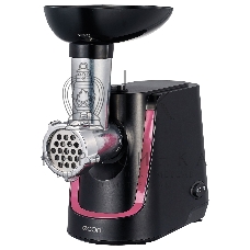 Мясорубка электрическая ECON ECO-1062MG черный, 2000 Вт, 2.2 кг/мин, реверс, защита от перегрузки, насадки - 4