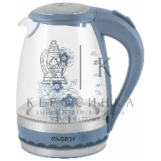 Чайник электрический Energy E-279 стеклянный, 1.5л, синий,1850-2200 Вт, (в уп. 6 шт)